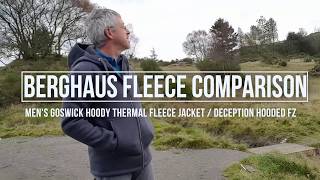 Berghaus Fleece Comparison  Deception FZ  Goswick [upl. by Annaes283]