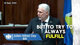 Allen Chastanet endorses Julien Alfred Day [upl. by Andre]