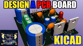 Full tutorial on how to make pcb board Kicad [upl. by Dnomhcir874]