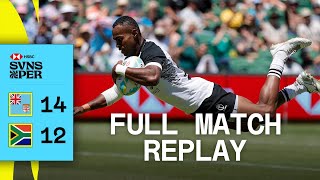 Fiji steal it from South Africa  Fiji v South Africa  Full Match Replay  Perth HSBC SVNS [upl. by Martsen49]