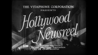 Hollywood Newsreel from 1934 [upl. by Nwad633]