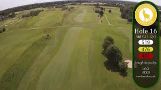 Hart Common Golf Club  hole 16 flyover [upl. by Anauqcaj]