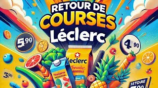 RETOUR DE COURSE du mois au magasin de chez Leclerc avec les prix course leclerc campagne maman [upl. by Ardnuahc438]