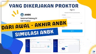 YANG DIKERJAKAN PROKTOR DARI AWAL SAMPAI AKHIR SAAT SIMULASI ANBK [upl. by Iborian]