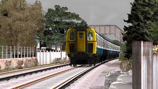 BR Blue amp Grey Class 421 7387 at Farncombe [upl. by Levesque]