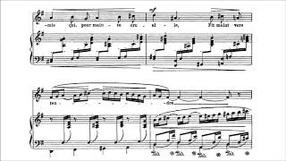 Gabriel Fauré  Mandoline from “Cinq Mélodies quotde Venisequot Op 58 1891 Score [upl. by Lucienne293]