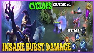 Cyclops Guide 1  How to deal more Damage with Cyclops  Master the Basics  Cyclops Gameplay  MLBB [upl. by Eniowtna]