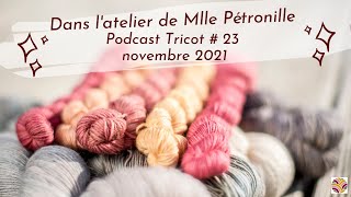 Dans latelier de Mlle Pétronille  podcast tricot 23  novembre 2021 [upl. by Tessa]