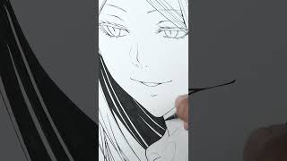 Draw A MANGA character KAKEGURUI  illustration ✨shorts satisfying sketch anime [upl. by Mrots305]