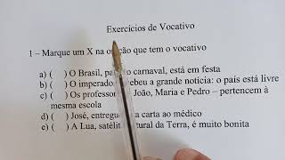 Exercícios de Vocativo [upl. by Arette]