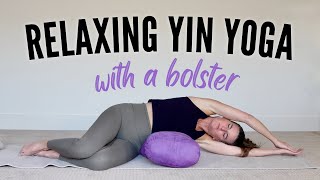 Relaxing Yin Yoga With A Bolster 35 Minutes  Devi Daly Yoga [upl. by Marsha]