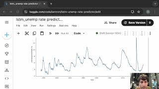 Python Time Series Predicting Unemployment Rates using Machine Learning  LSTM [upl. by Yrolg549]