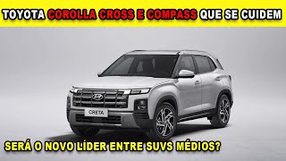 🚨NOVO CRETA TURBO SERÁ QUE ELE VAI BATER O JEEP COMPASS [upl. by Mastat]