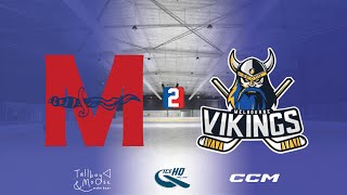 Mates v Vikings  Div 2  11th November  iceHQ Rec League ice hockey [upl. by Hairas210]