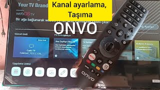 ONVO Smart tv kanal arama ve taşıma [upl. by Ahsaenat830]