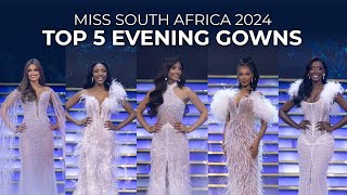 Top 5 Evening Walks  Miss SA 2024 Finale Show [upl. by Anitnoc]