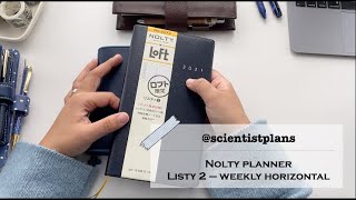 Using a Nolty Planner for work  6592 Listy 2 Weekly Horizontal [upl. by Gerianne]