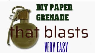 diy paper grenade that worksvery easyreusable [upl. by Nicola275]