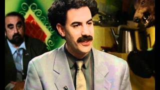 Borat Sacha Baron Cohen interview part 1 [upl. by Lyris]