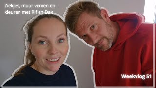 Ziekjes muur verven amp kleuren met Rif en Dax Familie Elting Weekvlog 51 [upl. by Walt]