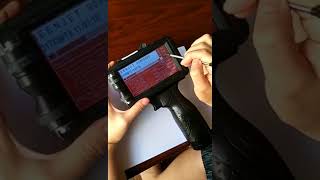 How to set up the handheld inkjet printer 3 [upl. by Annaynek]