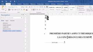 Mise en forme automatique de mémoire titre numérotation sommaire tables des matières index [upl. by Eloken579]