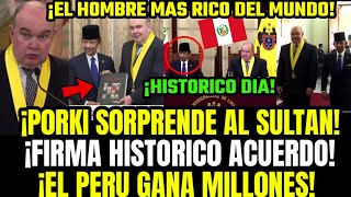 VIDEO HISTÓRICO RAFAEL LÓPEZ ALIAGA SORPRENDE Y HOMENAJEA AL SULTÁN DE BRUNÉI Y ROJOS LLORAN [upl. by Esdnil]