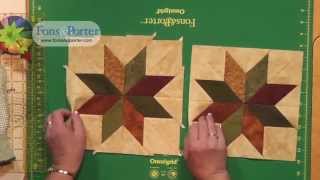 Sew Easy Lesson Howto make a Rapid Fire LeMoyne Star [upl. by Dorman]