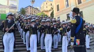 Marina Militare  Banda della Marina a Piazza di Spagna [upl. by Eadwina]