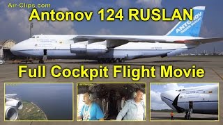 Antonov 124 of Antonov Airlines  FULL MOVIE Cockpit amp cabins AirClips full flight series [upl. by Dewees]