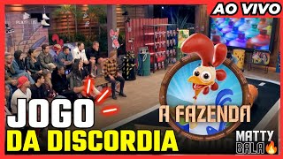 🟠 JOGO DA DISCÓRDIA AO VIVO EM A FAZENDA 16  RECORD TV  REALITY SHOW  afazenda afazenda16 [upl. by Janessa]