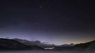 Pleiades Star Cluster above Ennerdale Water [upl. by Atilahs]