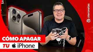 Cómo APAGAR tu iPhone Desde las configuraciones o presionando botones [upl. by Itch396]