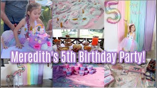 Merediths 5th Birthday Party Unicorn Party Prep Easy Ways to Elevate A Party amp Have Fun [upl. by Kcirdes]