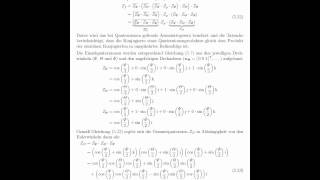 567 Berechnung der Quaternion aus den Eulerwinkeln [upl. by Sabsay]