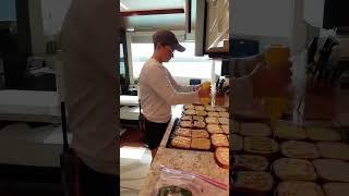 Day in the Life Yacht Chef PART 1 belowdeck yacht chef crew yachtie food cooking [upl. by Eninotna755]