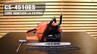 COME SOSTITUIRE LA CATENA DELLA MOTOSEGA CS 4510ES [upl. by Eetsud]