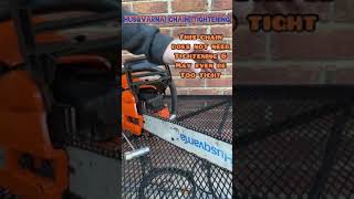 Husqvarna Chainsaw Chain Tightening [upl. by Eli409]