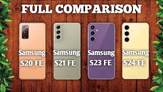 Samsung Galaxy S24 FE Vs S23 FE Vs S21 FE Vs S20 FE 5G [upl. by Deland]