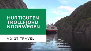 Hurtigruten in de Trollfjord in Noorwegen  Voigt Travel [upl. by Callean]