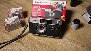 How to load AgfaPhoto analogue reusable camera with 35mm film [upl. by Ajad]