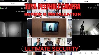 Tuya 120° Wide Angle Door Peephole Camera Review Ultimate Home Security Solution [upl. by Rafaellle]