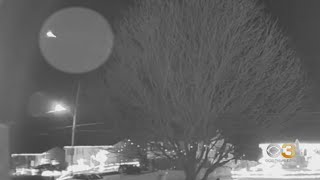 Pa cameras spot meteor lighting up the night sky [upl. by Ahsenar]