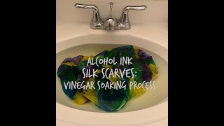 21 Painting Silk Scarves wAlcohol Inks Vinegar Soaking Process [upl. by Magdalena]