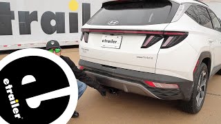 etrailer  Installation Curt Trailer Hitch Receiver on a 2024 Hyundai Tucson [upl. by Miof Mela]