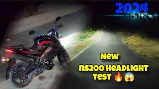 2024 New Bajaj Pulsar NS200💥⚡ Headlight Visibility Test MrSunilrider04 [upl. by Sidoma]