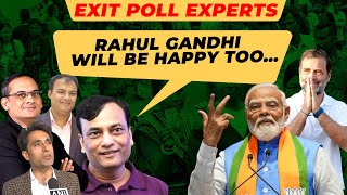 Exit Poll Experts LIVE  Credibility of Exit Poll  Rahul Gandhi  Axis My India C Voter  CNX BJP [upl. by Sidalg]