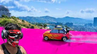 669669 Gamers Try to Drive Like James Bond But Keep Crashing in This GTA 5 Parkour Race [upl. by Notlew216]