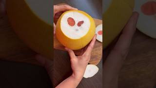 Easy way to Peel Pomelo  How to remove Pomelo Skin  How to peel Pomelo  shorts Kambili Naranga [upl. by Aekin]