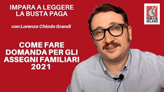 Assegni familiari  Assegno ponte 2021 [upl. by Lefty]